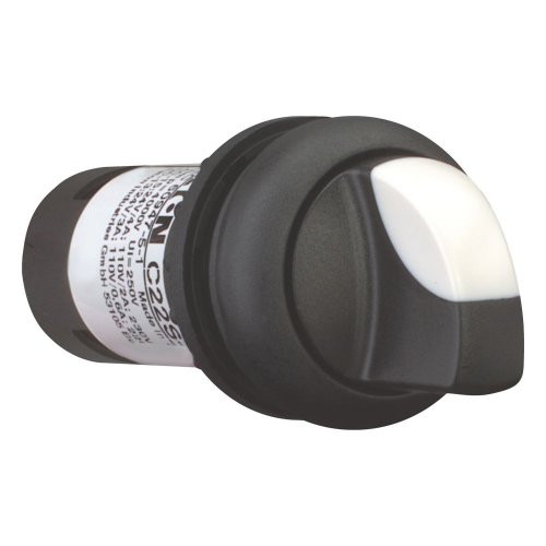 Eaton Keuzeschakelaar, draaigreep, 3 standen, zwart, vast, 2no/0nc - Eaton 121605 r - 20059765