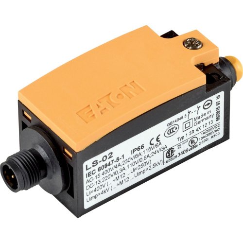 Eaton Eindschakelaars, 1M+1V, stootnok, met M12A connecror male - Eaton 1310pic 391 - 20196681