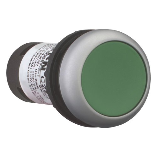 Eaton Drukknop compact, vlak, groen, terugverend, 1no/0nc - Eaton 132484 r - 20060113