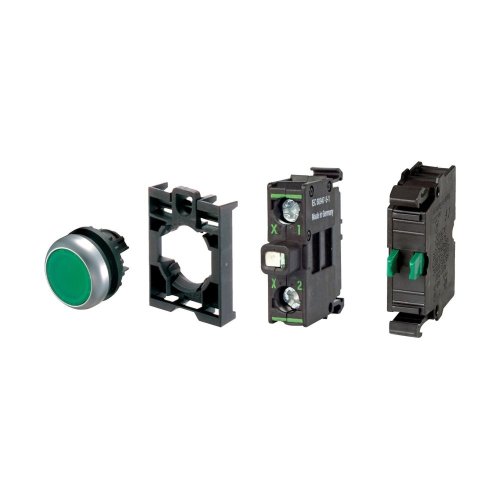 Eaton Drukknop verlicht, vlak, veerretour, 1 no, vert, blisterverpakking - Eaton 132603 l - 20060127