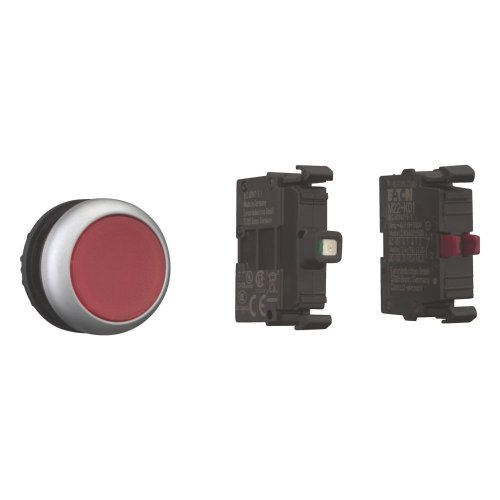 Eaton Drukknop verlicht, vlak, veerretour, 1 nc, rood, blisterverpakking - Eaton 132612 r - 20060133