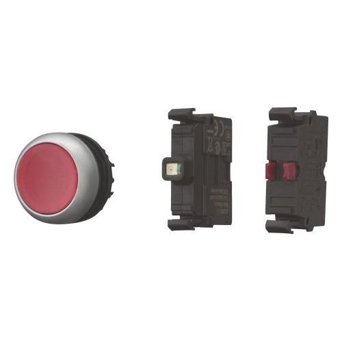 Eaton Signaaldrukknop, vlak, rood, terugverend, LED, rood, frontbevestiging, - Eaton 132615 l - 20028618
