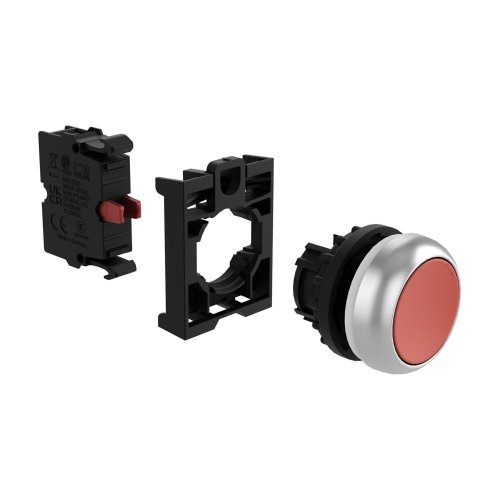 Eaton Drukknop, vlak, veerretour, 1 nc, rood, blisterverpakking - Eaton 132618 r - 20060138