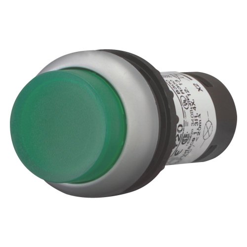Eaton SignaalDrukknop compact, vlak, groen, terugverend, 1no/0nc - Eaton 136669 l - 20060338