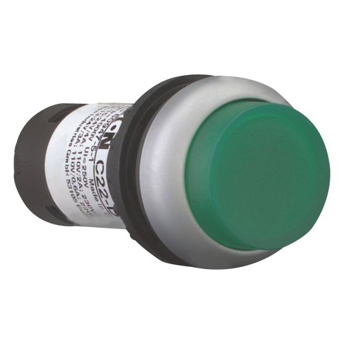 Eaton SignaalDrukknop compact, vlak, groen, terugverend, 1no/0nc - Eaton 136669 r - 20060338