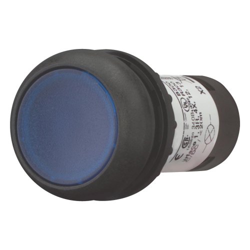 Eaton SignaalDrukknop compact, vlak, blauw, terugverend, 1no/0nc - Eaton 136680 l - 20060341