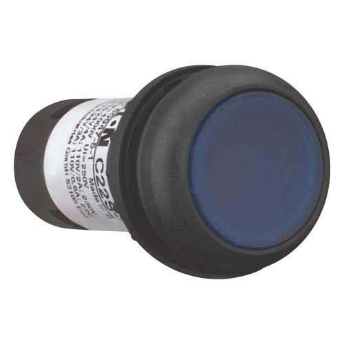 Eaton SignaalDrukknop compact, vlak, blauw, terugverend, 1no/0nc - Eaton 136680 r - 20060341
