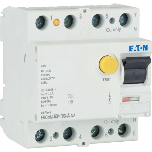 Eaton Aardlekschakelaar digitaal (RCCB) FRCMM, 63A, 4P, 300mA, 10kA, A-type, - Eaton 167106 r - 20060560