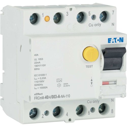Eaton Aardlekschakelaar digitaal (RCCB) FRCMM, 40A, 4P, 30mA, 10kA, A-type,  - Eaton 167700 r - 20060608