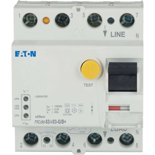 Eaton Aardlekschakelaar digitaal (RCCB) FRCDM, 63A, 4P, 300mA, 10kA, G/B+-ty - Eaton 167886 c - 20060649
