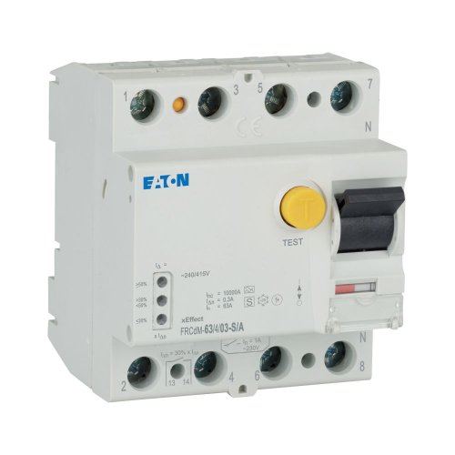 Eaton Aardlekschakelaar digitaal (RCCB) FRCDM, 63A, 4P, 300mA, 10kA, S/A-typ - Eaton 168638 r - 20209266