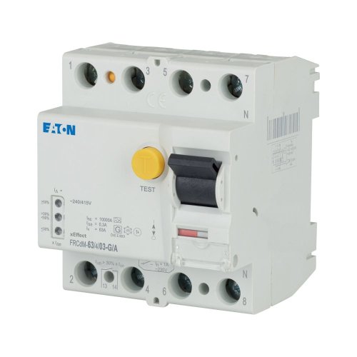 Eaton Aardlekschakelaar digitaal (RCCB) FRCDM, 63A, 4P, 300mA, 10kA, G/A-typ - Eaton 168651 l - 20050596
