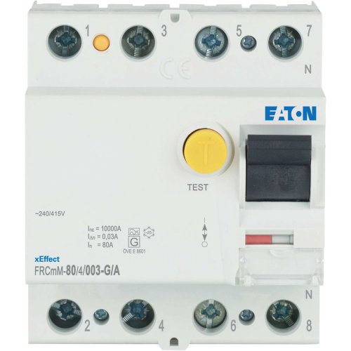 Eaton Aardlekschakelaar digitaal (RCCB) FRCMM, 80A, 4P, 30mA, 10kA, G/A-type - Eaton 170297 c - 20060810