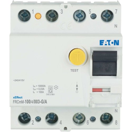 Eaton Aardlekschakelaar digitaal (RCCB) FRCMM, 100A, 4P, 30mA, 10kA, G/A-typ - Eaton 170298 c - 20060811
