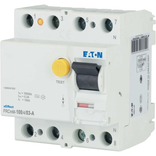 Eaton Aardlekschakelaar digitaal (RCCB) FRCMM, 100A, 4P, 300mA, 10kA, A-type - Eaton 170345 l - 20060836
