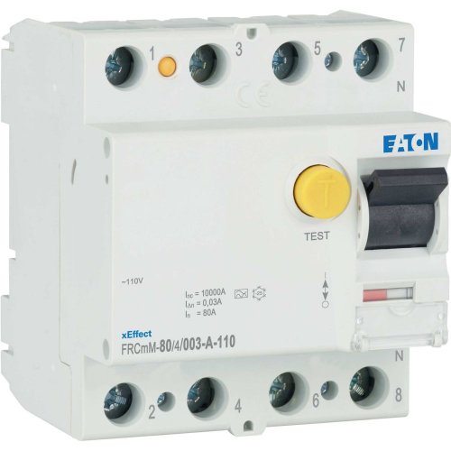 Eaton Aardlekschakelaar digitaal (RCCB) FRCMM, 80A, 4P, 30mA, 10kA, A-type - Eaton 180618 r - 20061757