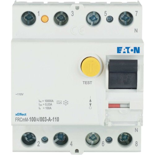 Eaton Aardlekschakelaar digitaal (RCCB) FRCMM, 100A, 4P, 30mA, 10kA, A-type - Eaton 180620 c - 20061759