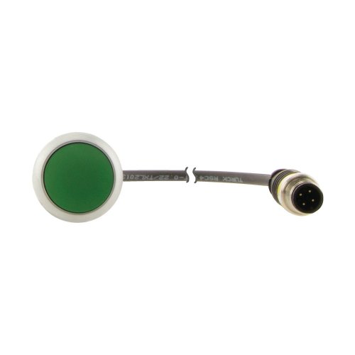 Eaton Drukknop, RMQ Compact, groen, vlak, terugverend, 1no/0nc, M12A-male, k - Eaton 181041 c - 20061858