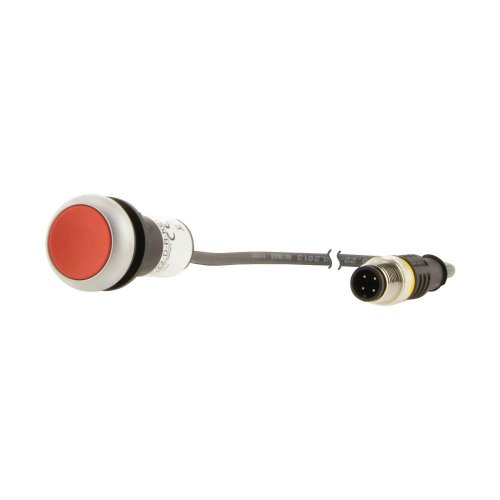 Eaton Drukknop, RMQ Compact, rood, vlak, terugverend, 0no/1nc, M12A-male, ka - Eaton 181043 l - 20061859