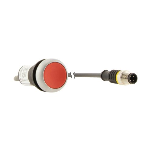 Eaton Drukknop, RMQ Compact, rood, vlak, terugverend, 0no/1nc, M12A-male, ka - Eaton 181043 r - 20061859