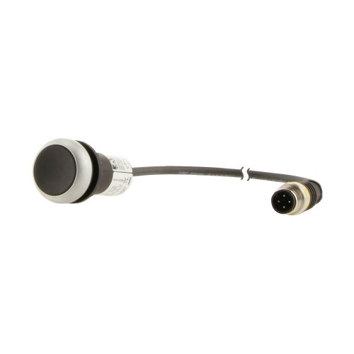 Eaton Drukknop, RMQ Compact, zwart, vlak, vast, 0no/1nc, M12A-male, kabel zw - Eaton 181045 l - 20061782