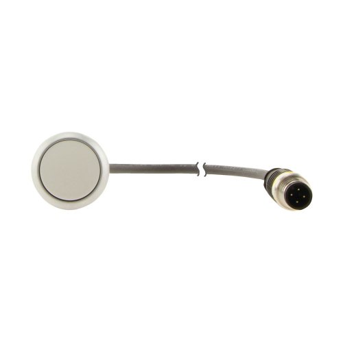 Eaton Drukknop, RMQ Compact, wit, vlak, terugverend, 1no/0nc, M12A-male, kab - Eaton 181047 c - 20062192