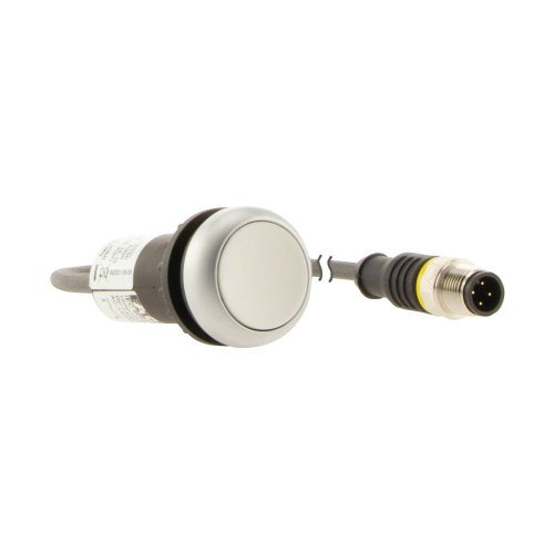 Eaton Drukknop, RMQ Compact, wit, vlak, terugverend, 1no/0nc, M12A-male, kab - Eaton 181047 r - 20062192