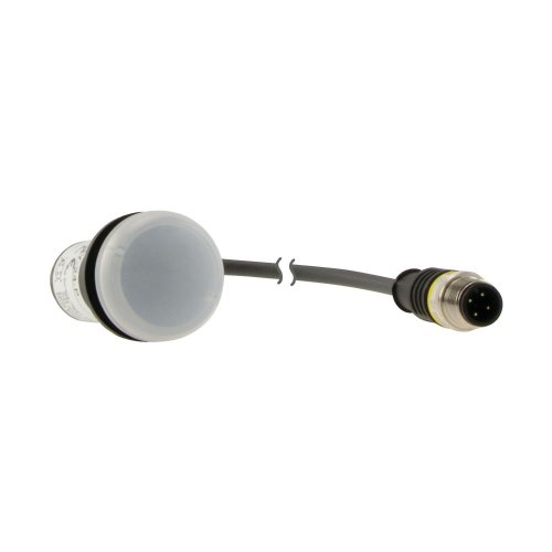 Eaton Signaallamp, RMQ Compact, wit, vlak, 0no/0nc, M12A-male, kabel zwart,  - Eaton 181059 r - 20061848