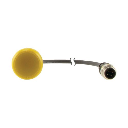 Eaton Signaallamp, RMQ Compact, geel, vlak, 0no/0nc, M12A-male, kabel zwart, - Eaton 181061 c - 20061779
