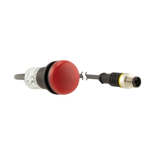 Eaton Signaallamp, RMQ Compact, rood, vlak, 0no/0nc, M12A-male, kabel zwart, - Eaton 181141 r - 20061847