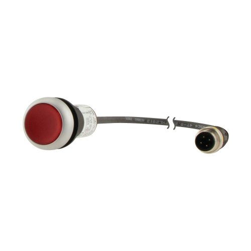 Eaton SignaalDrukknop, RMQ Compact, rood, vlak, terugverend, 0no/1nc, M12A-m - Eaton 181303 l - 20062131