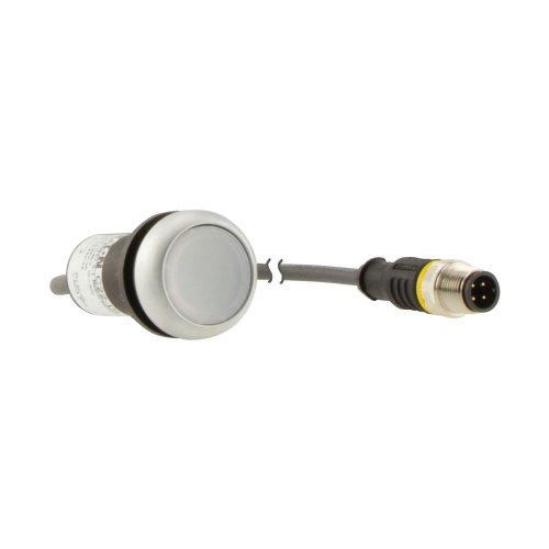 Eaton SignaalDrukknop, RMQ Compact, wit, vlak, terugverend, 1no/0nc, M12A-ma - Eaton 181307 r - 20061853
