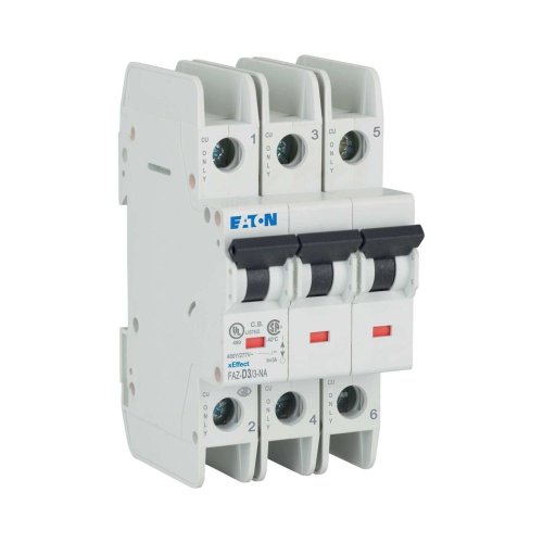 Eaton Installatie-automaat (MCB) FAZ-NA, 3P, 3A, D-curve, 15kA, UL-cert. - Eaton 182079 r - 20058812