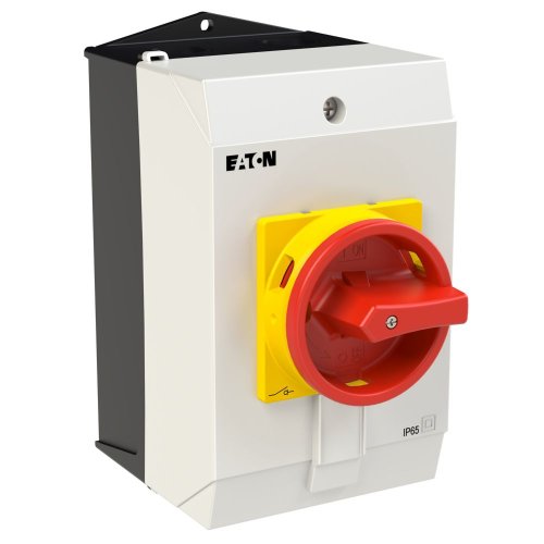Eaton Hoofdschakelaar, 3-polig + 1 Maak, 20 A, NOOD-UIT-functie, 90 &deg;, opbou - Eaton 182425 r - 20061966