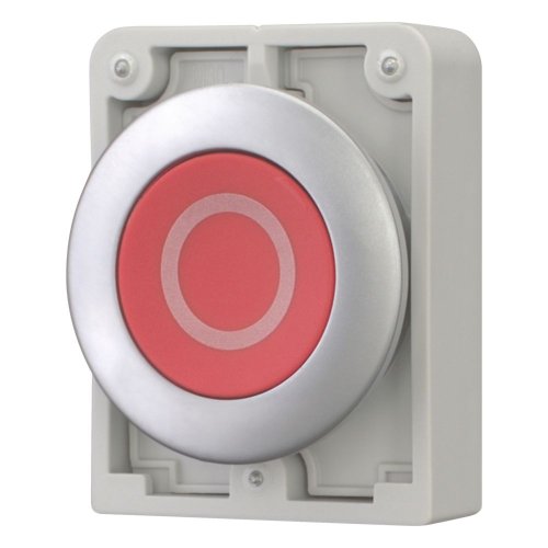 Eaton Drukknop, 30mm, vlak, rood, "O", vast - Eaton 182936 l - 20061997