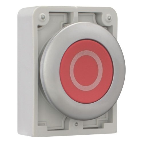 Eaton Drukknop, 30mm, vlak, rood, "O", vast - Eaton 182936 r - 20061997
