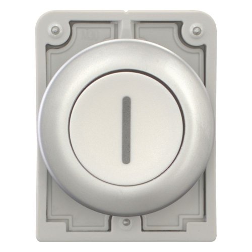 Eaton Drukknop, 30mm, vlak, wit, "I", vast - Eaton 182938 c - 20061999