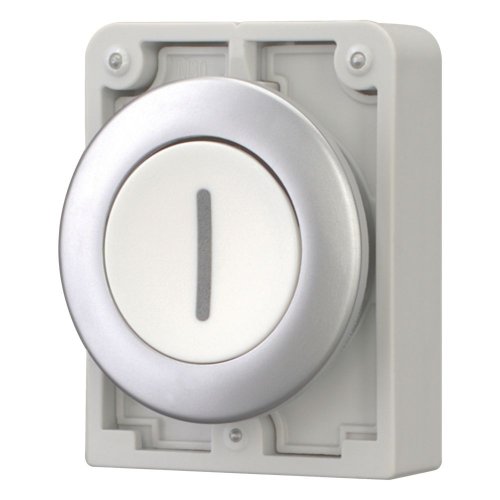 Eaton Drukknop, 30mm, vlak, wit, "I", vast - Eaton 182938 l - 20061999