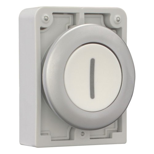 Eaton Drukknop, 30mm, vlak, wit, "I", vast - Eaton 182938 r - 20061999