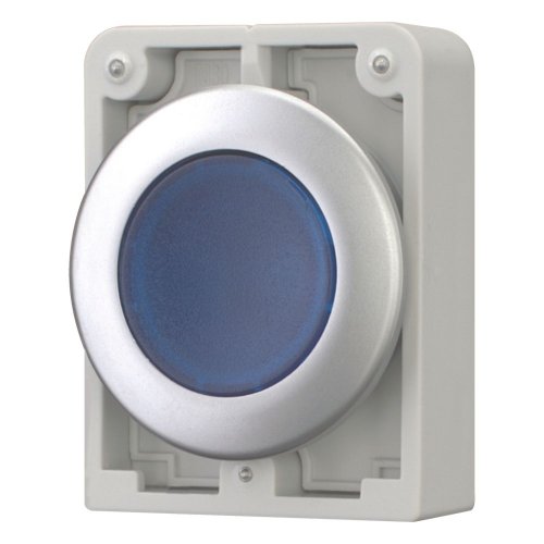 Eaton Signaaldrukknop, 30mm, vlak, blauw, terugverend - Eaton 182940 l - 20062001