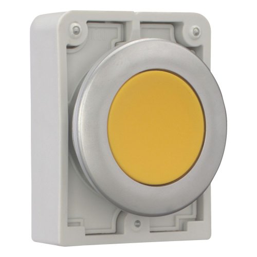 Eaton Drukknop, 30mm, vlak, geel, vast - Eaton 182946 r - 20062007