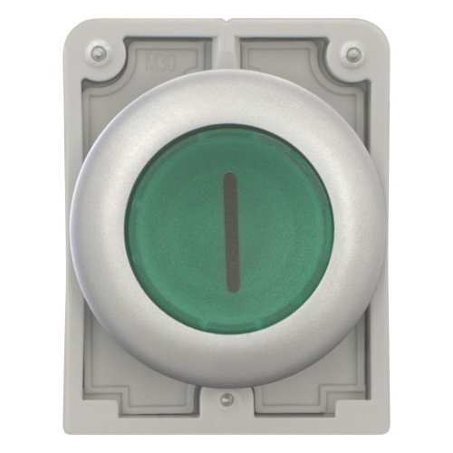 Eaton Signaaldrukknop, 30mm, vlak, groen "I", terugverend - Eaton 182957 c - 20062018