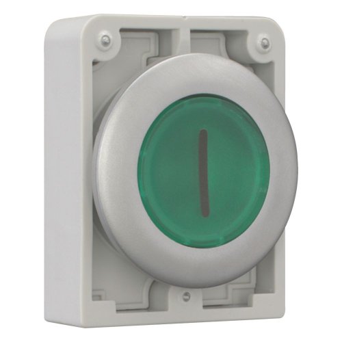 Eaton Signaaldrukknop, 30mm, vlak, groen "I", terugverend - Eaton 182957 r - 20062018