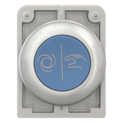 Eaton Drukknop, 30mm, vlak, met tekst X217, terugverend - Eaton 182967 c - 20062028