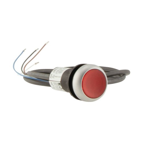 Eaton SignaalDrukknop, RMQ Compact, rood, vlak, terugverend, 0no/1nc, open e - Eaton 185587 r - 20062147