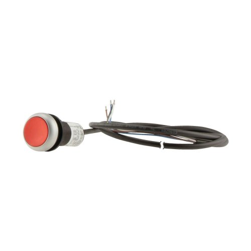 Eaton Drukknop, RMQ Compact, rood, vlak, terugverend, 0no/1nc, open einde, k - Eaton 185608 l - 20062186