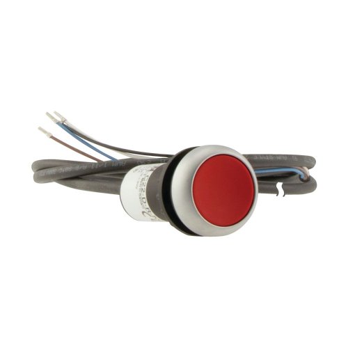 Eaton Drukknop, RMQ Compact, rood, vlak, terugverend, 0no/1nc, open einde, k - Eaton 185608 r - 20062186