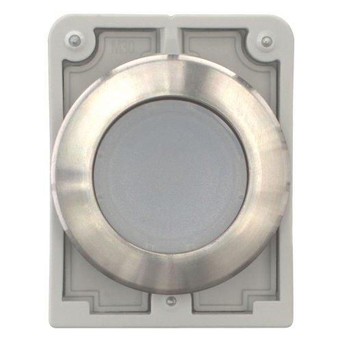 Eaton Signaaldrukknop, 30mm, RVS, vlak, wit, vast - Eaton 188058 c - 20062995