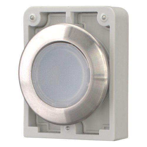 Eaton Signaaldrukknop, 30mm, RVS, vlak, wit, vast - Eaton 188058 l - 20062995