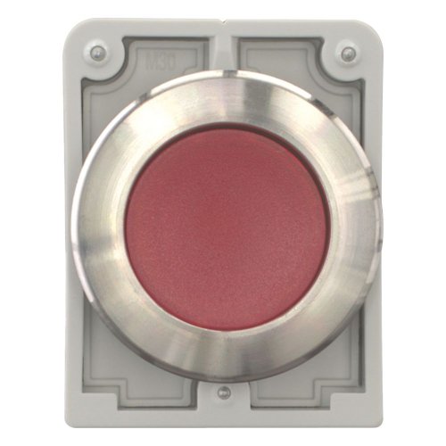 Eaton Signaaldrukknop, 30mm, RVS, vlak, rood, vast - Eaton 188059 c - 20062996
